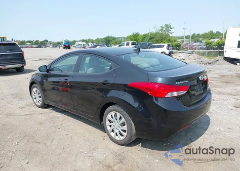 2012 Hyundai Elantra Gls from USA, damaged, VIN 5NPDH4AE4CH068580